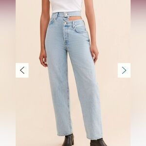 AGOLDE High-Rise Broken Waistband Jeans